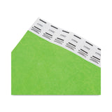 Advantus Crowd Management Wristbands, Sequentially Numbered, 9.75" x 0.75", Neon Green, 500/Pack (AVT91122) Pack of 500