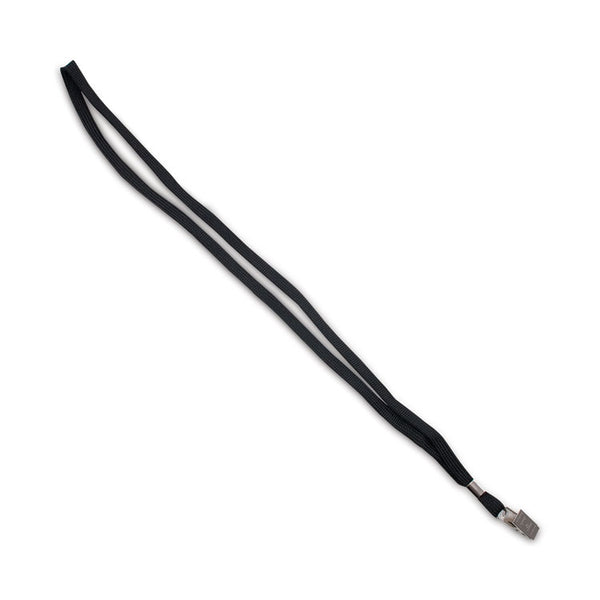 Advantus Deluxe Safety Lanyards, Metal Clip Fastener, 36" Long, Black, 24/Box (AVT75403) Box of 24