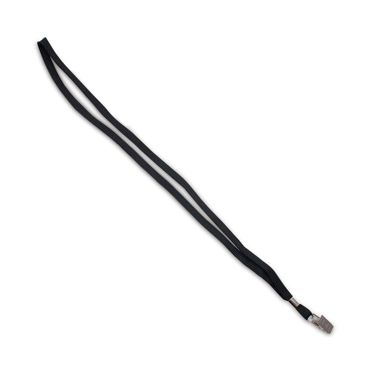 Advantus Deluxe Safety Lanyards, Metal Clip Fastener, 36" Long, Black, 24/Box (AVT75403) Box of 24