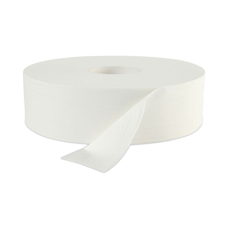 Boardwalk® JRT Bath Tissue, Jumbo, Septic Safe, 2-Ply, White, 3.5" x 2,000 ft, 12" dia, 6 Rolls/Carton (BWK6102B)