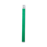 Advantus Crowd Management Wristbands, Sequentially Numbered, 10" x 0.75", Green, 100/Pack (AVT75443) Pack of 100