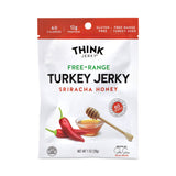 Think Jerky® Sriracha Honey Turkey Jerky, 1 oz Pouch, 12/Pack, Ships in 1-3 Business Days (GRR22000983) Each