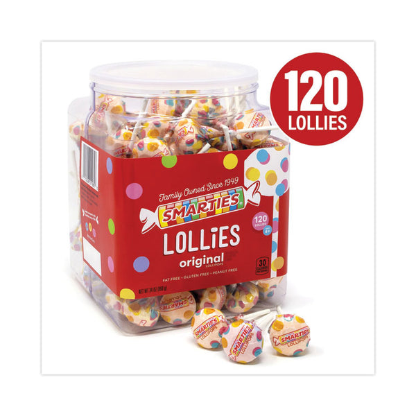 Nestlé® Smarties Lollies Lollipops, 34 oz Jar, 120 Pieces, Ships in 1-3 Business Days (GRR20900013)
