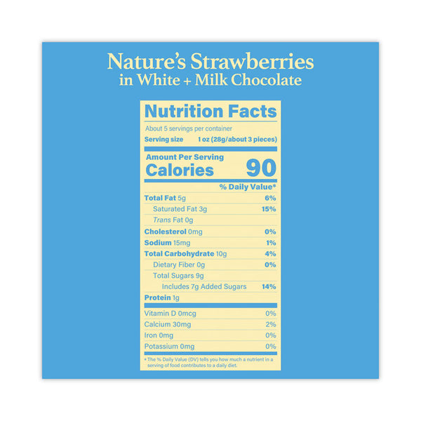 Tru Fru Nature's Hyper-Chilled Strawberries in White and Milk Chocolate, 5 oz Cup, 8/Carton, Ships in 1-3 Business Days (GRR90300269)