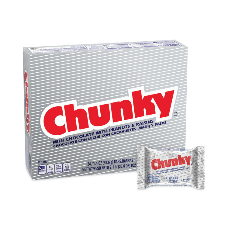 Nestlé® Chunky Bar, Individually Wrapped, 1.4 oz, 24/Carton, Ships in 1-3 Business Days (GRR20900162) Each