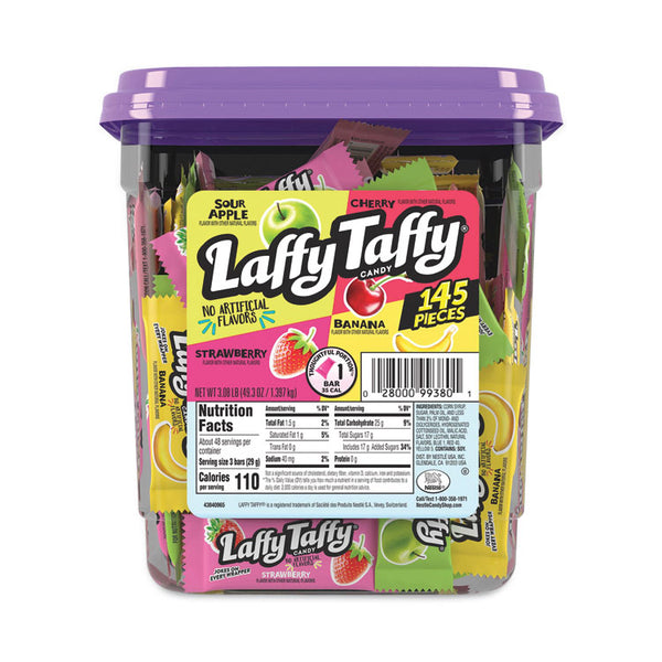 Nestlé® Laffy Taffy, Assorted Flavors, 3.08 lb Tub, 145 Wrapped Pieces/Tub, Ships in 1-3 Business Days (GRR20900119)