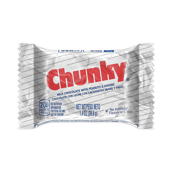 Nestlé® Chunky Bar, Individually Wrapped, 1.4 oz, 24/Carton, Ships in 1-3 Business Days (GRR20900162)