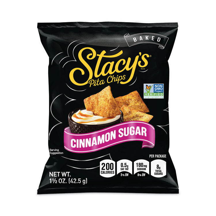 Stacy's® Pita Chips, 1.5 oz Bag, Cinnamon Sugar, 24/Carton, Ships in 1-3 Business Days (GRR20900651) Each