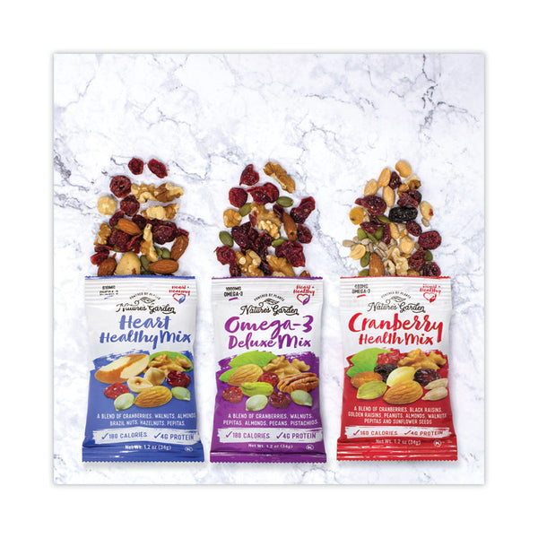 Nature's Garden Healthy Trail Mix Snack Packs, 1.2 oz Pouch, 50 Pouches/Carton Ships in 1-3 Business Days (GRR29400009) Each