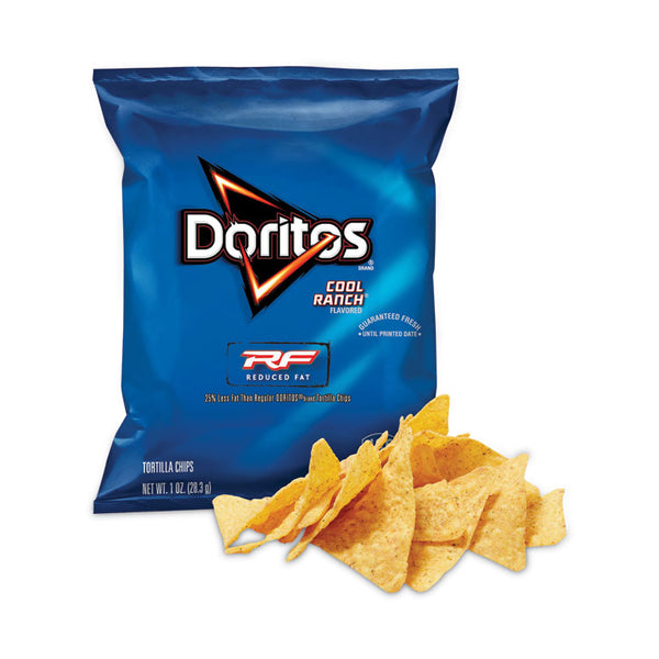 Doritos® Reduced Fat Cool Ranch Tortilla Chips, 1 oz Bag, 72 Bags/Carton, Ships in 1-3 Business Days (GRR29500056) Each