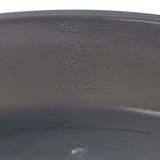 McKesson Emesis Basin Graphite 16 oz. Plastic Single Patient Use (1028127_EA) 1/EA