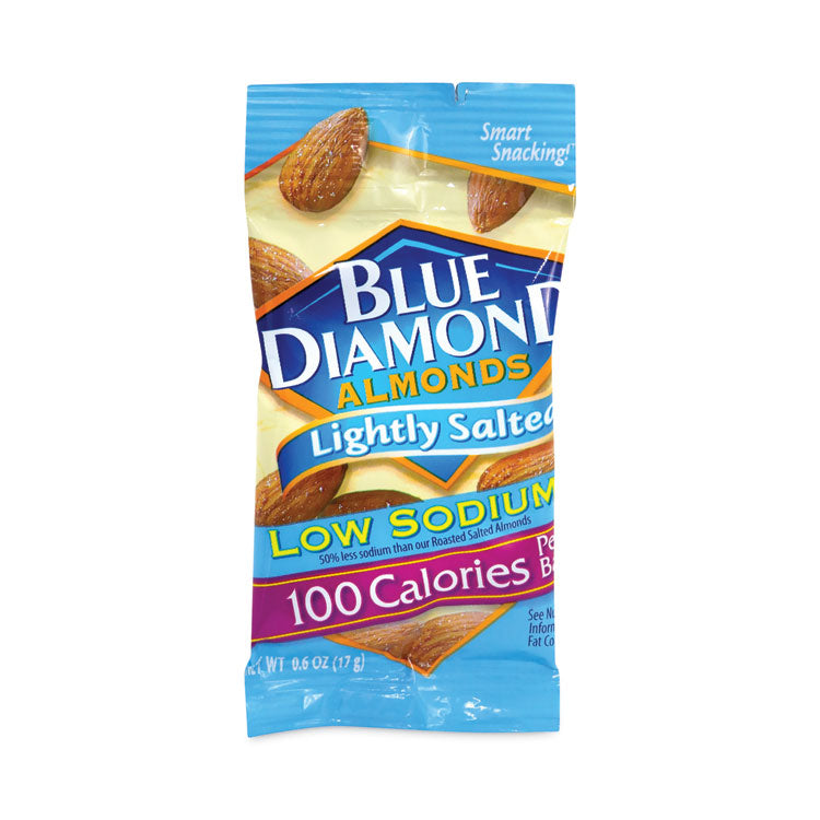 Blue Diamond® Low Sodium Lightly Salted Almonds, 1.5 oz Bag, 42 Bags/Carton, Ships in 1-3 Business Days (GRR22000795) Each