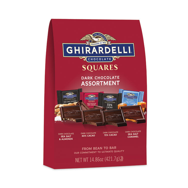 Ghirardelli® Squares Premium Dark Chocolate Assortment, 14.86 oz Bag, Ships in 1-3 Business Days (GRR30001037)