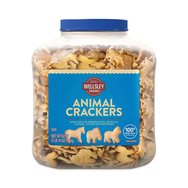 Wellsley Farms™ Animal Crackers, 62 oz Tub, Ships in 1-3 Business Days (GRR22000464)