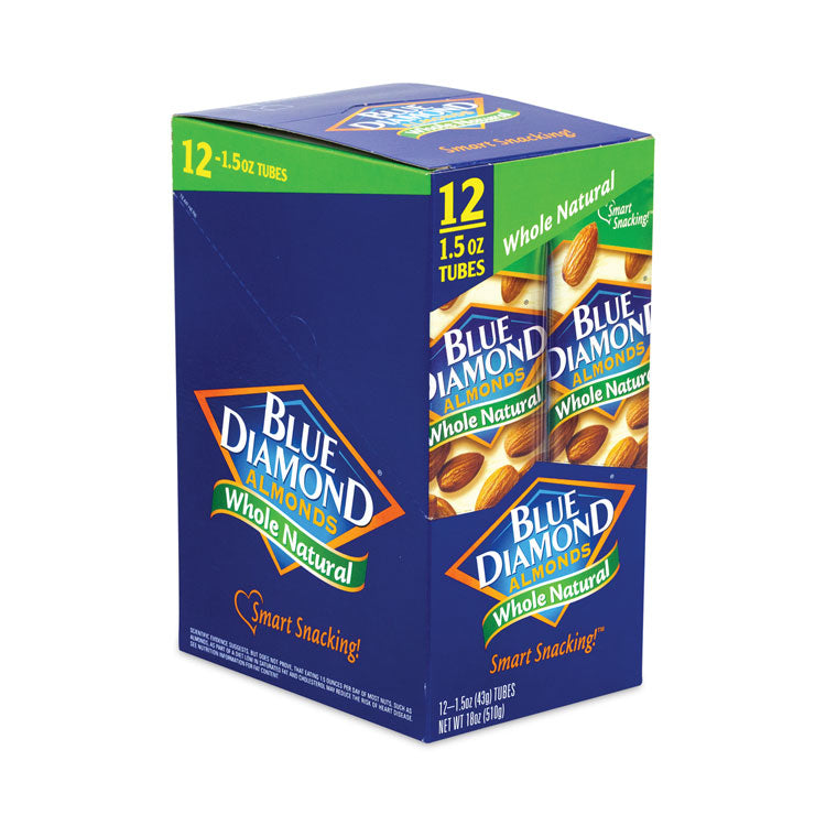 Blue Diamond® Whole Natural Almonds, 1.5 oz Bag, 12 Bags/Carton, Ships in 1-3 Business Days (GRR20902634) Each