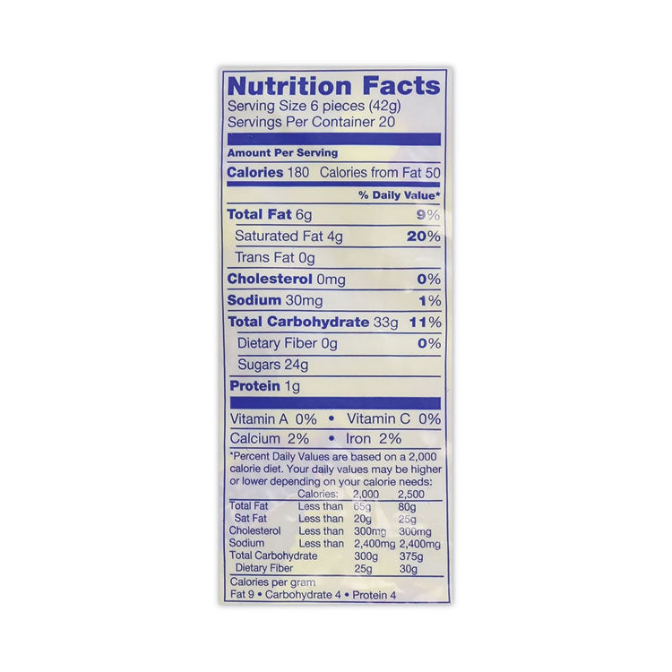 Charleston Chews Snack Size Chocolate Candy, 1.83 lb Bag, 120 Pieces/Bag, Ships in 1-3 Business Days (GRR20900085) Each