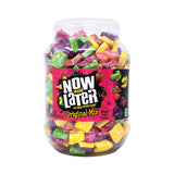 Now and Later® Mixed Fruit Chews, Assorted Flavors, 60 oz Tub, 365 Pieces, Ships in 1-3 Business Days (GRR20900224) Each