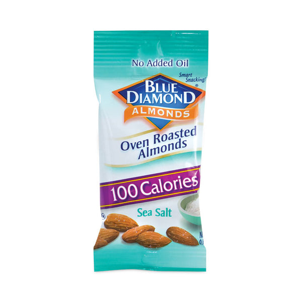 Blue Diamond® Oven Roasted Sea Salt Almonds, 0.6 oz Bag, 7 Bags/Box, 6 Box/Carton, Ships in 1-3 Business Days (GRR22000794) Each