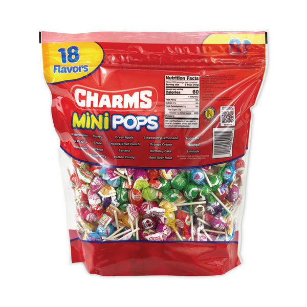 Charms® Mini Pops, 3.74 lb Bag, Assorted Flavors, 300/Bag, Ships in 1-3 Business Days (GRR20902010) Each