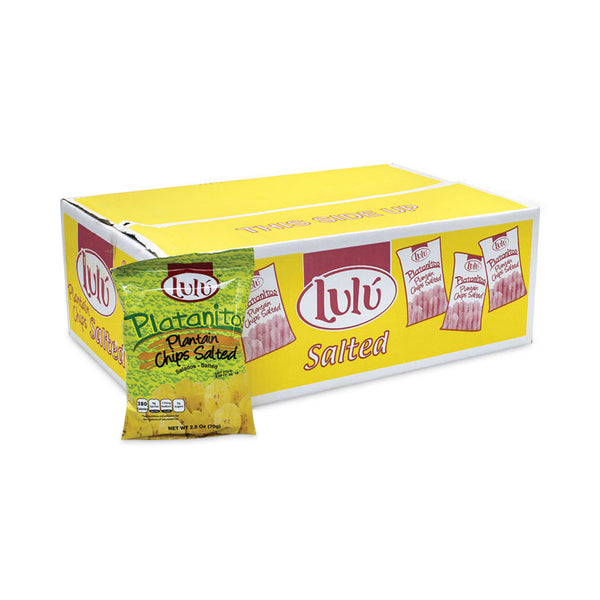 Lulú™ Platanitos Plantain Chips, 2.5 oz/Pack, 30 Packs/Carton, Ships in 1-3 Business Days (GRR20902612) Each