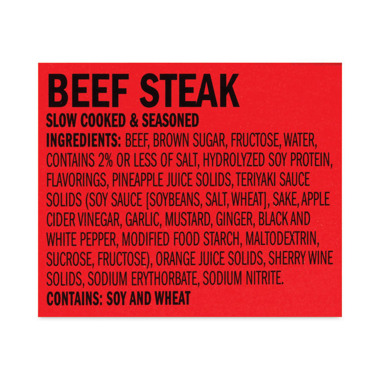 Jack Link’s Teriyaki Beef Steak, 1 oz, 12/Box, Ships in 1-3 Business Days (GRR27800009) Each