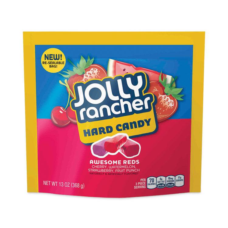 Jolly Rancher® Awesome Reds Hard Candy Assortment, Assorted Flavors, 13 oz Pouches, 4/Carton, Ships in 1-3 Business Days (GRR24600306) Each