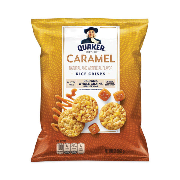 Quaker® Rice Crisps, Caramel, 0.91 oz Bag, 60 Bags/Carton, Ships in 1-3 Business Days (GRR29500052) Each