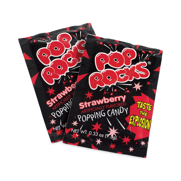 POP ROCKS® Sugar Candy,Strawberry, 0.33 oz Pouches, 24/Carton, Ships in 1-3 Business Days (GRR20900231) Each