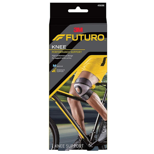 3M™ Futuro™ Sport Moisture Control Knee Brace Medium Pull-On / Hook and Loop Strap Closure 15 to 17 Inch Knee Circumference Left or Right Knee (501904_BX) 3/BX