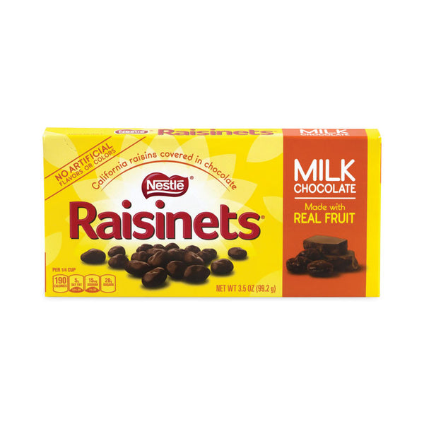 Nestlé® Raisinets Milk Chocolate Candy Raisins, 3.5 oz Box, 15 Boxes/Carton, Ships in 1-3 Business Days (GRR20902540)