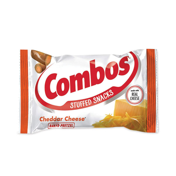 Combos® Baked Snacks, 1.8 oz Bag, Cheddar Cheese Pretzel, 18 Bags/Carton, Ships in 1-3 Business Days (GRR20900409) Each