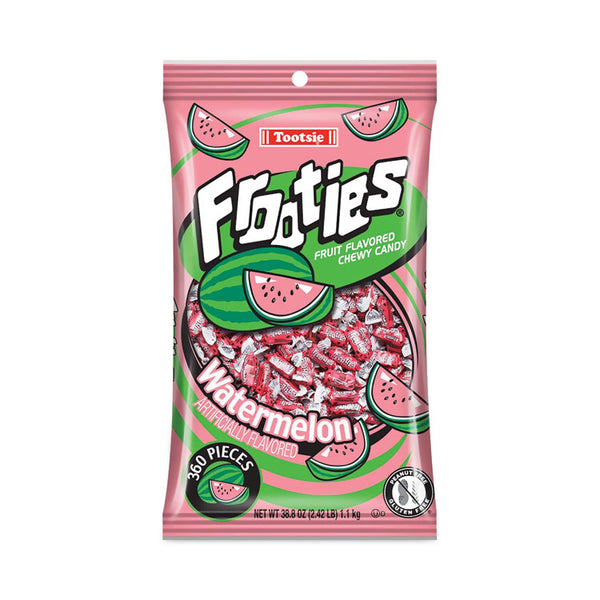 Tootsie Roll® Frooties, Watermelon, 38.8 oz Bag, 360 Pieces/Bag, Ships in 1-3 Business Days (GRR20900092) Each