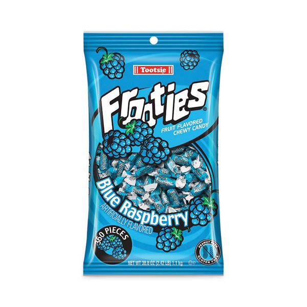 Tootsie Roll® Frooties, Blue Raspberry, 38.8 oz Bag, 360 Pieces/Bag, Ships in 1-3 Business Days (GRR20900086) Each