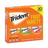 Trident® Sugar-Free Gum, Fruit Variety, 14 Pieces/Pack, 20 Packs/Carton, Ships in 1-3 Business Days (GRR22000891)