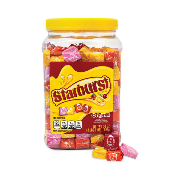 Starburst® Original Fruit Chews, Assorted, 54 oz Tub, Ships in 1-3 Business Days (GRR22000992) Each