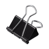 Universal® Binder Clips, Mini, Black/Silver, 12/Box (UNV10199)