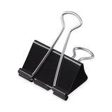 Universal® Binder Clip Zip-Seal Bag Value Pack, Mini, Black/Silver, 144/Pack (UNV10199VP) Pack of 144