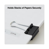 Universal® Binder Clips with Storage Tub, Small, Black/Silver, 40/Pack (UNV11140) Pack of 40