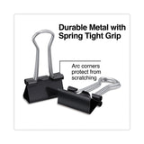 Universal® Binder Clips with Storage Tub, Small, Black/Silver, 40/Pack (UNV11140) Pack of 40