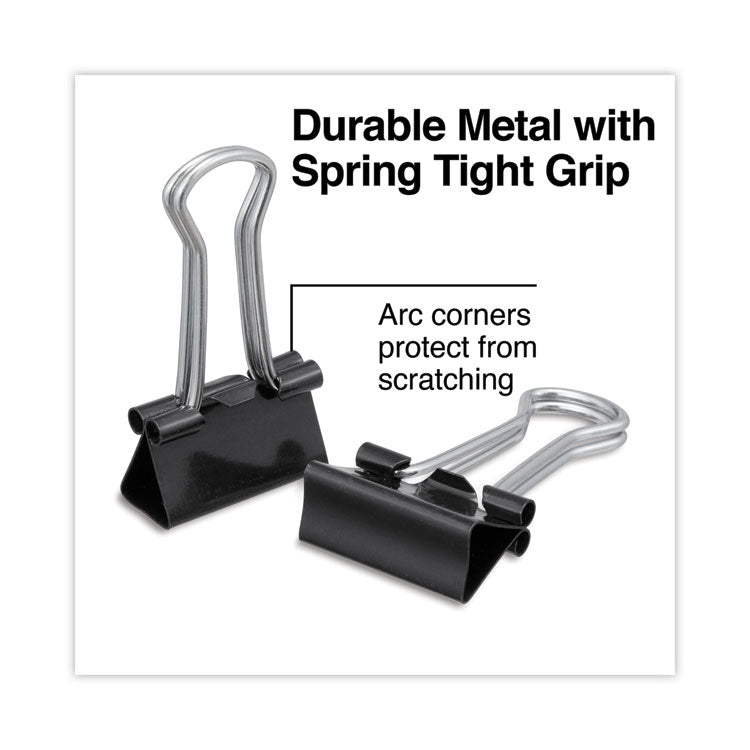 Universal® Binder Clips Value Pack, Small, Black/Silver, 36/Box (UNV10200VP3) Pack of 36