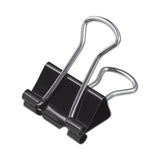 Universal® Binder Clip Zip-Seal Bag Value Pack, Small, Black/Silver, 144/Pack (UNV10200VP) Pack of 140