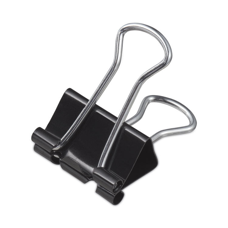 Universal® Binder Clip Zip-Seal Bag Value Pack, Small, Black/Silver, 144/Pack (UNV10200VP) Pack of 140
