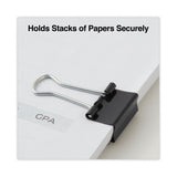 Universal® Binder Clip Zip-Seal Bag Value Pack, Small, Black/Silver, 144/Pack (UNV10200VP) Pack of 140