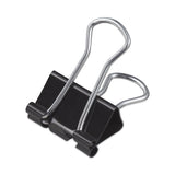 Universal® Binder Clips, Small, Black/Silver, 12/Box (UNV10200)