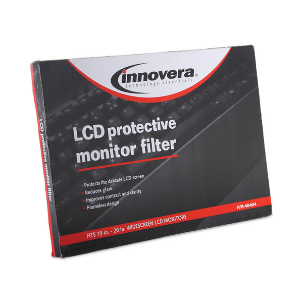 Innovera® Protective Antiglare LCD Monitor Filter for 19" to 20" Widescreen Flat Panel Monitor, 16:10 Aspect Ratio (IVR46404) Each