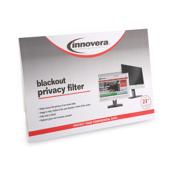 Innovera® Blackout Privacy Filter for 23" Widescreen Flat Panel Monitor, 16:9 Aspect Ratio (IVRBLF23W9) Each