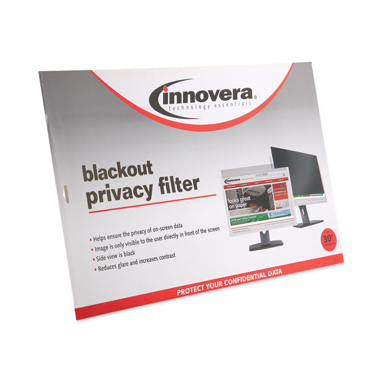 Innovera® Blackout Privacy Filter for 30" Widescreen Flat Panel Monitor, 16:10 Aspect Ratio (IVRBLF30W) Each