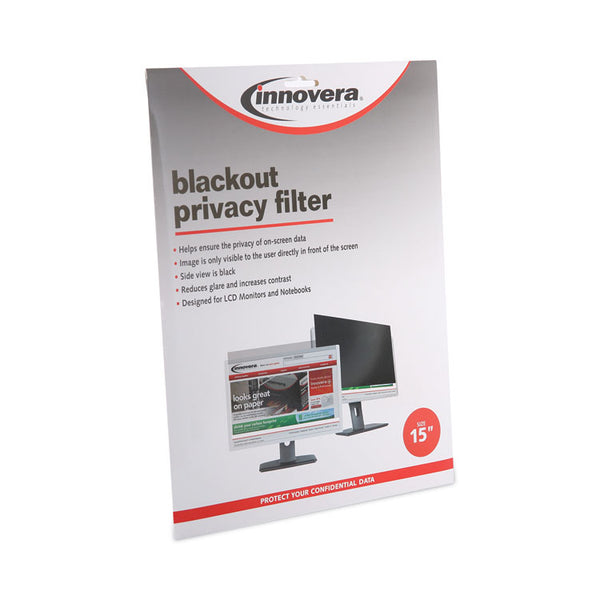 Innovera® Blackout Privacy Filter for 15" Flat Panel Monitor/Laptop (IVRBLF150)
