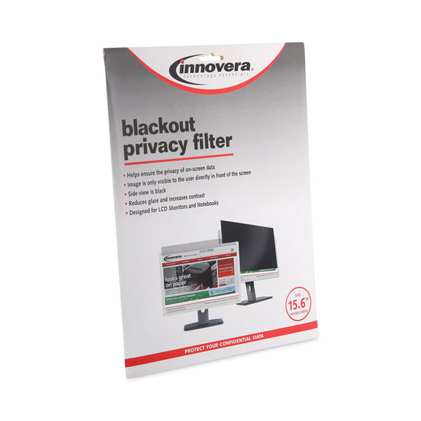 Innovera® Blackout Privacy Filter for 15.6" Widescreen Laptop, 16:9 Aspect Ratio (IVRBLF156W)