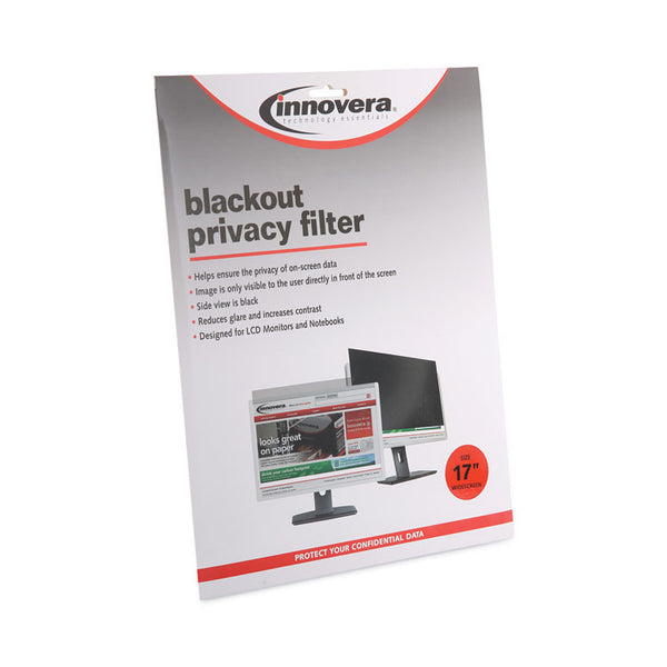 Innovera® Blackout Privacy Filter for 17" Widescreen Flat Panel Monitor/Laptop, 16:10 Aspect Ratio (IVRBLF170W)